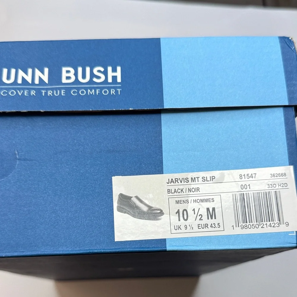 Nunn Bush Men's Jarvis Slip On Dress Shoes- Black- Size 10.5M